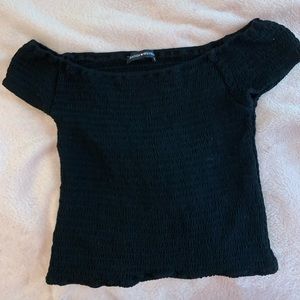 black off the shoulder brandy top! loveee this